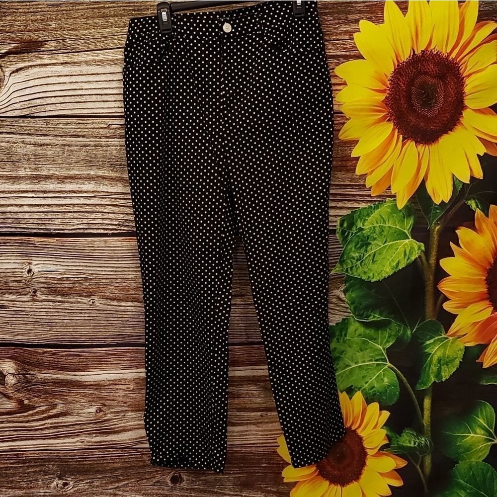 Chaps Est 1978 Women's ⚫/white polka-dot slacks